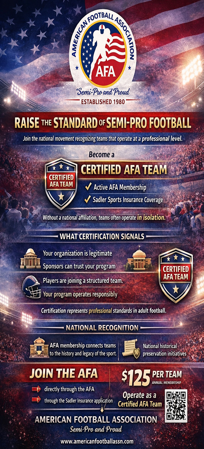 Raise the Standard of Semi-Pro Football
